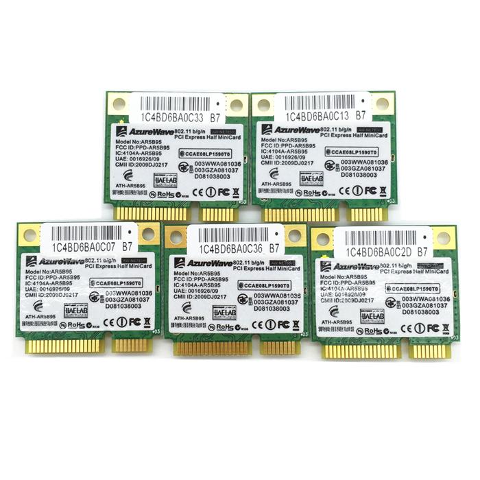5pcs/lot New for Atheros AR5B95 AR9285 802.11B/G/N 150M Half Mini