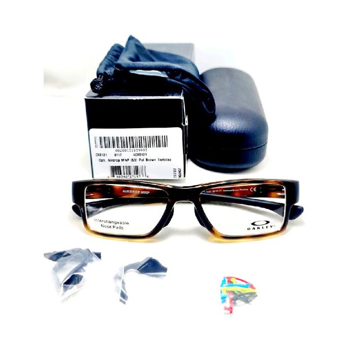 FRAME KACAMATA OAKLEY AIRDROP MNP OX8121 0453 POLISHED BROWN TURTOISE ORIGINAL