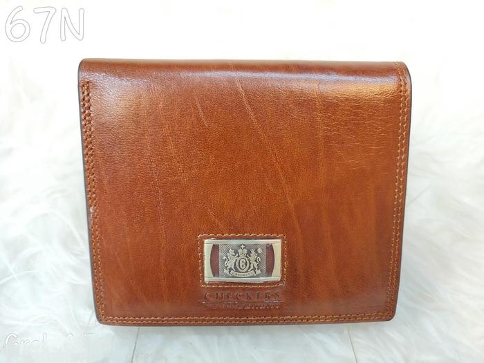 Checkers 67N Dompet Kulit Asli Kartu Pria