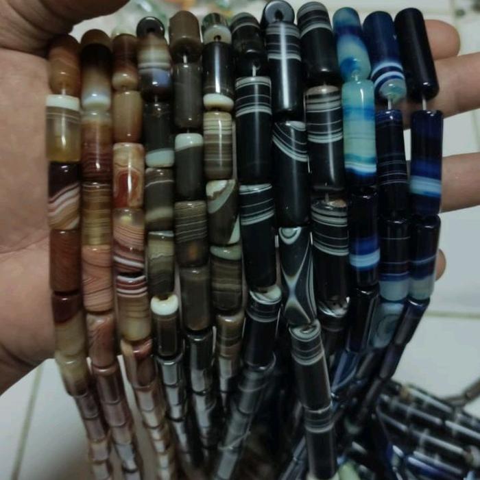Manik Batu Pendan Tabung Panjang Pendek Pendan Tabung