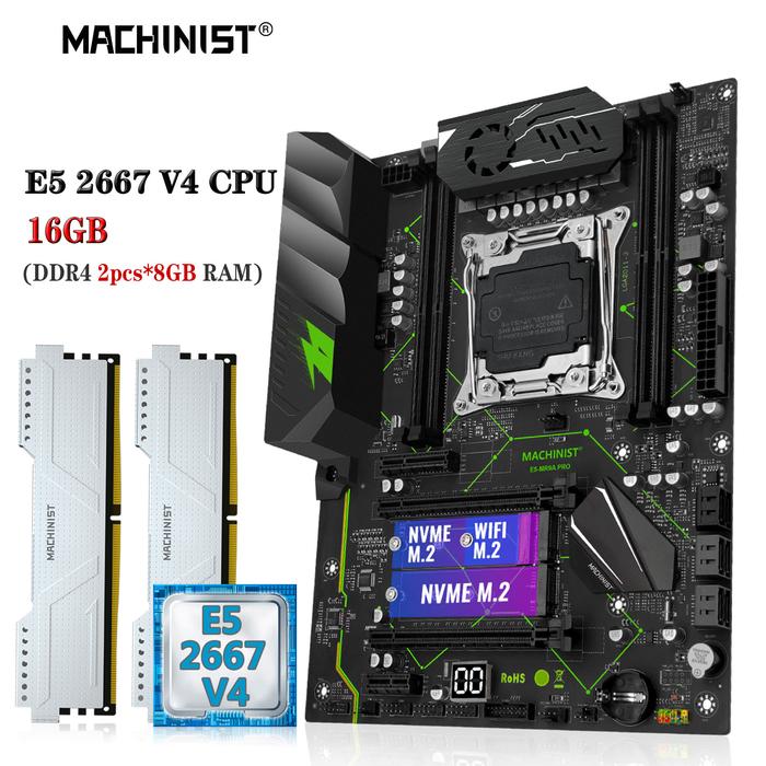 MACHINIST X99 Motherboard Combo Set Xeon CPU E5 2667 V4 Kit DDR4 RAM