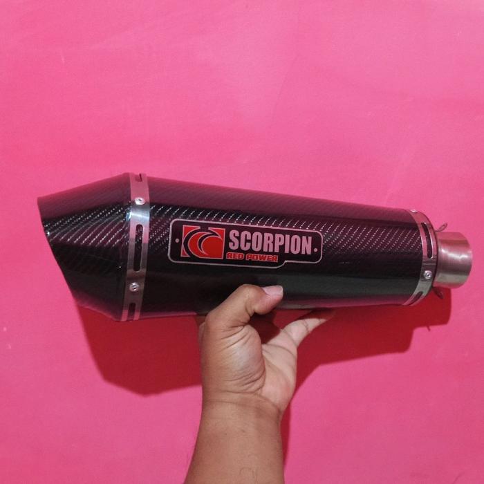knalpot Scorpion red Bulls