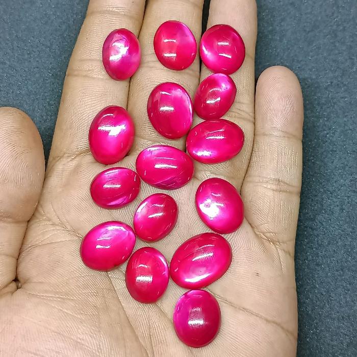 Grosir 20 Pcs , Batu Fosil Kerang Merah , Natural Maen Klep