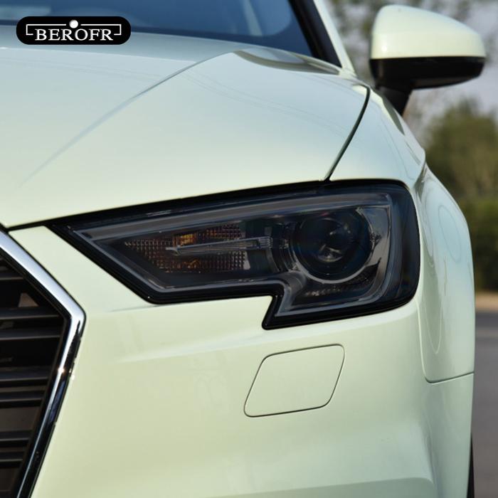 For Audi A3 8V A4 B8 B9 A5 A6 C8 A7 A8 D4 TT E-tron R8 Car Headlight Tint Smoked Black Protective Fi