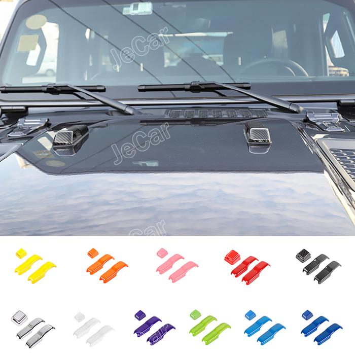 Mobil Depan Kap Mobil Kaca Belakang Wiper Nozzle Dekorasi Cover Trim
