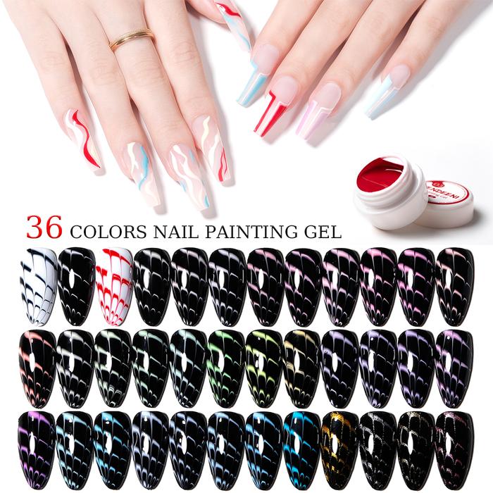 Vendeeni 36 Colors/Set Painting Gel Nail Polish Pure Color UV Gel