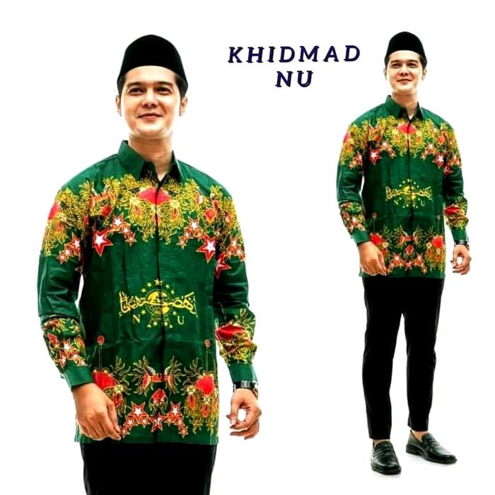 Batik NU terbaru khidmad NU seragam batik Nu kemeja batik NU terbaru