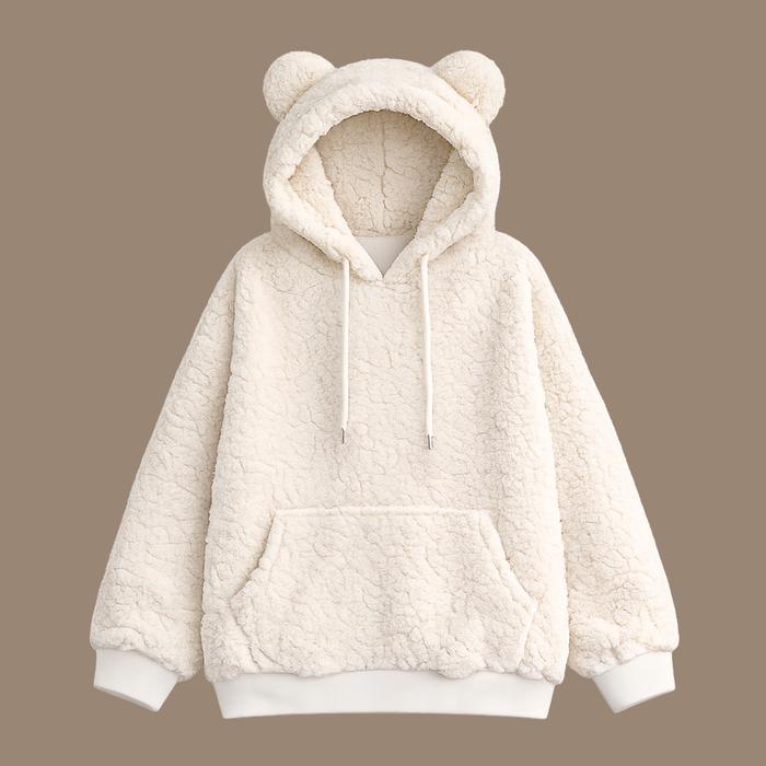 KJA-15 jaket luaran wanita import korea big size bulu beruang winter