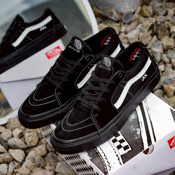 Vans Sk8 Low Skate Pro Black Marshmallow | Ready Stock