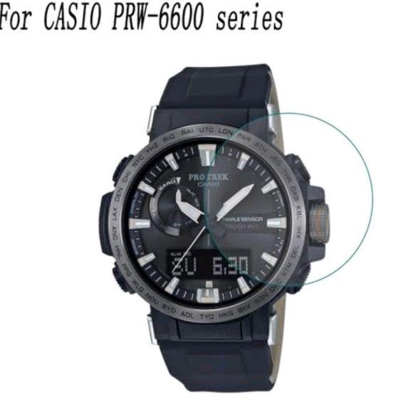 nnn tempered glass untuk CASIO PRW6600 PRW-6600 PRW 6600 TG anti gores jam tangan tempered glass pel