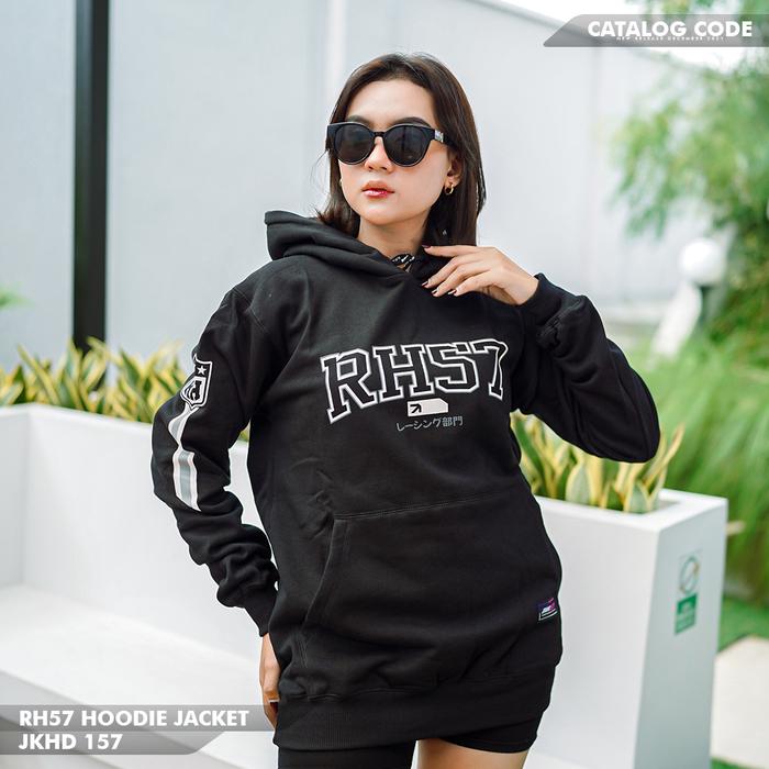 Jaket Hoodie RH57 JKHD 157 I Cotton Fleece Pria Wanita Original RH57