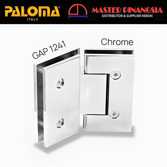 PALOMA Engsel Shower Hinge Pintu Kaca Kamar Mandi Jepit Penjepit Partisi Box Kaca ke Kaca Glass to G