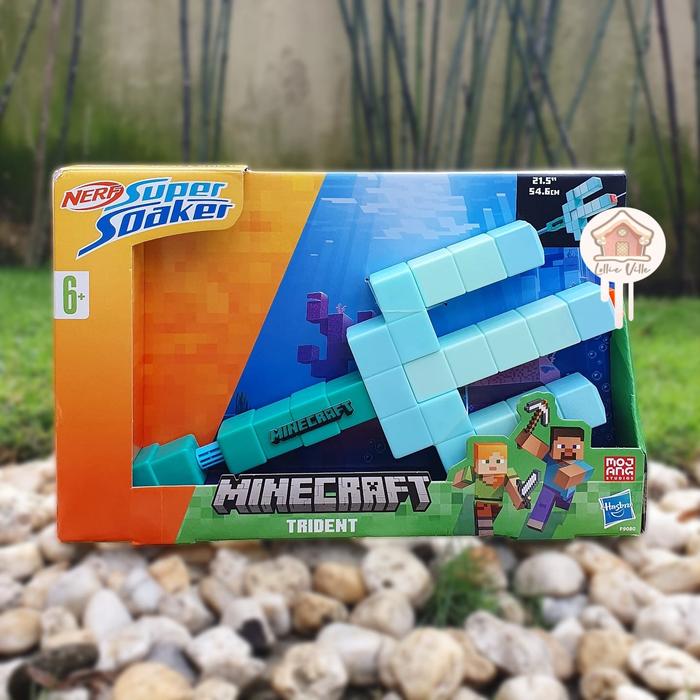 Nerf Super Soaker Minecraft Trident Water Blaster