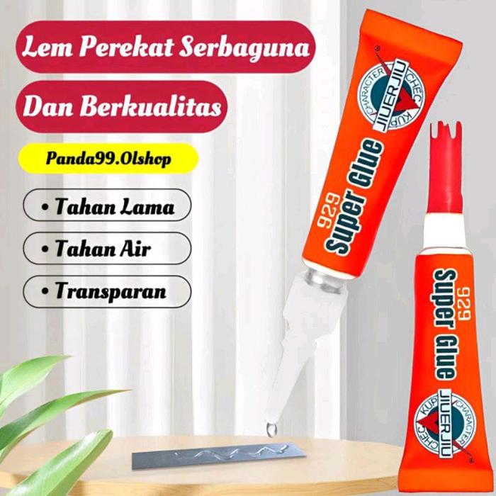 Lem Sepatu / Lem Plastik / Lem Kayu / Lem Kertas / Lem Gelas / Lem Besi / Lem Tetes Instant •Panda99
