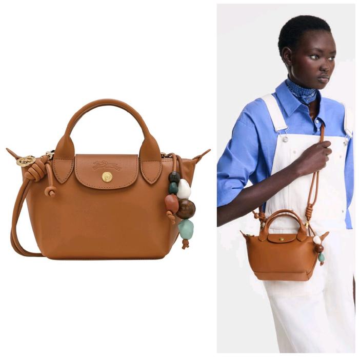Tas Wanita Lc Le Pliage Xtra Handbag Mini / Cashew Leather