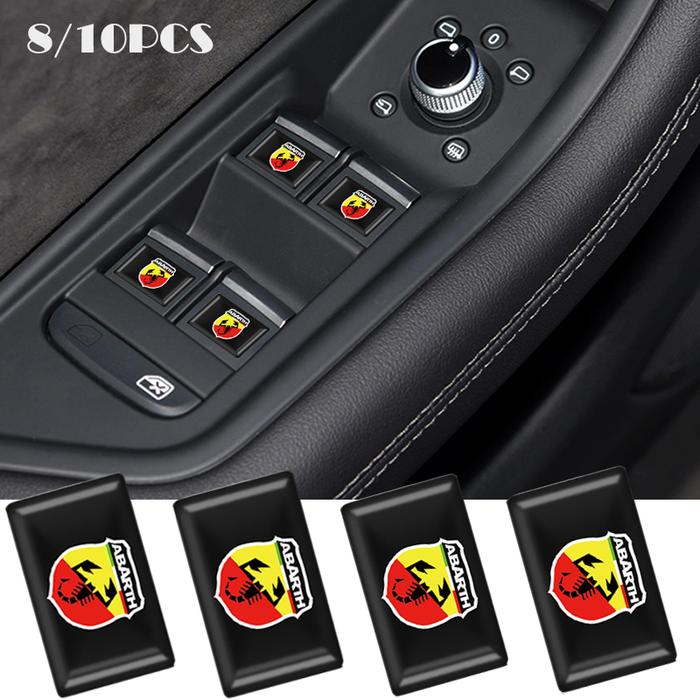 Epoxy 3D Car Sticker Flags Emblem Badge Decal Decorating For Fiat