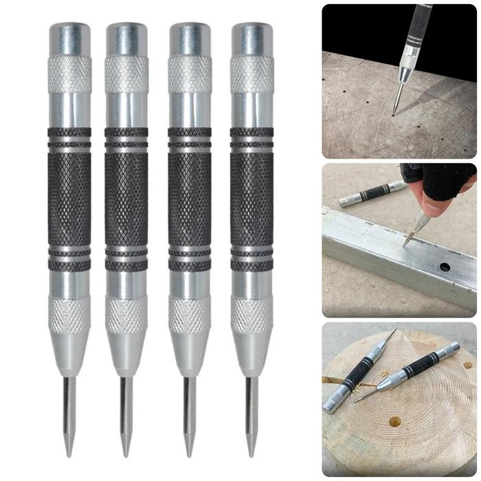 Automatic Center Punch Locator 130mm High Speed Steel Hole Marker Spring Type Glass Iron Plate Ceram