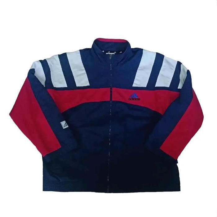 vintage Adidas retro colourblock jacket Casual Sport Jaket
