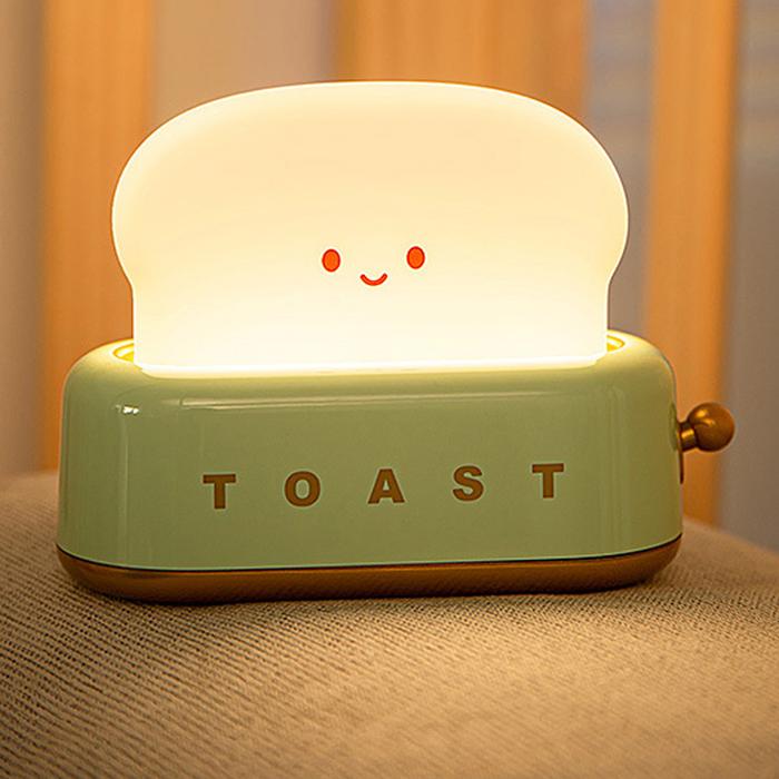LED Bread Night Light Toast Lamp Rechargeble Bread Maker Lights