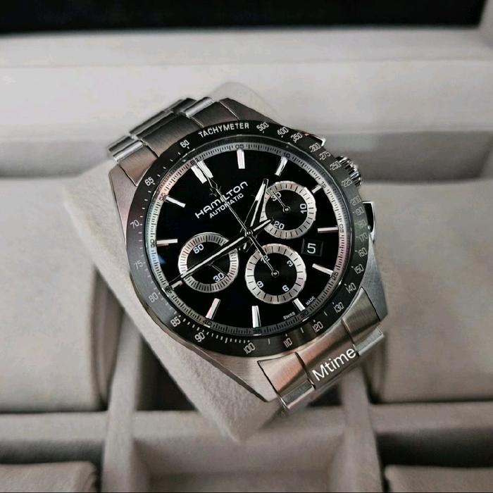 JAM TANGAN HAMILTON JAZZMASTER PERFORMER AUTOMATIC CHRONO 42MM ORIGINAL