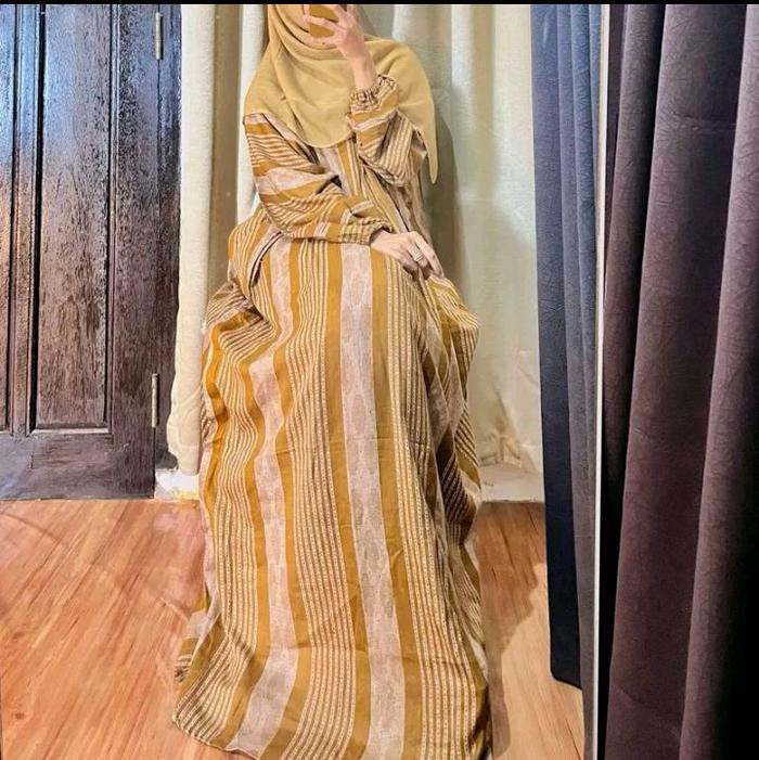 Kaftan jasmine rayon premium/kaftan jumbo wanita bahan tebal busui friendly/ daster terbaru model ga