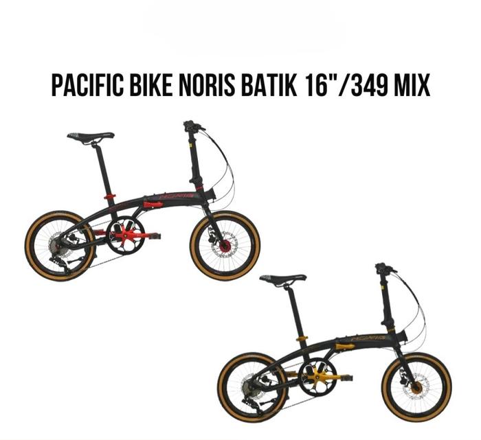 SEPEDA LIPAT PACIFIC BIKE NORIS BATIK 16"/349 MIX