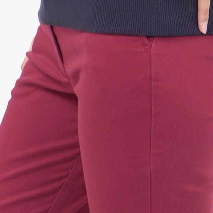 Geela Official - Basic Office Long Pants Maroon (G.3155) - Celana Wanita