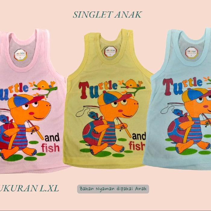 SINGLET ANAK ORANDA/KIKY USIA 1-3 TAHUN