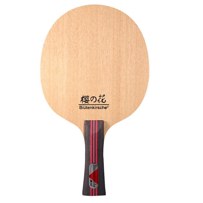 Raket Tenis Meja Pegangan Panjang, Pemukul Ping Pong Kayu Murni 6Mm