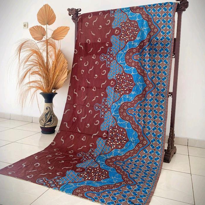 Kain Batik Printing Motif Sisik Telur Ikan