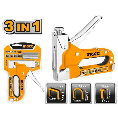 INGCO HSG1405 STAPLE GUN 3IN1 STAPLES STAPLER STEPLES TEMBAK JOK INGCO HSG1405