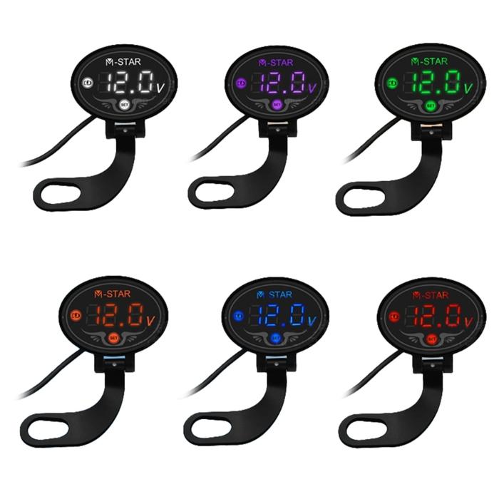 Digital Voltmeter for Motorcycle Accessory Voltmeter Gauge for Dc