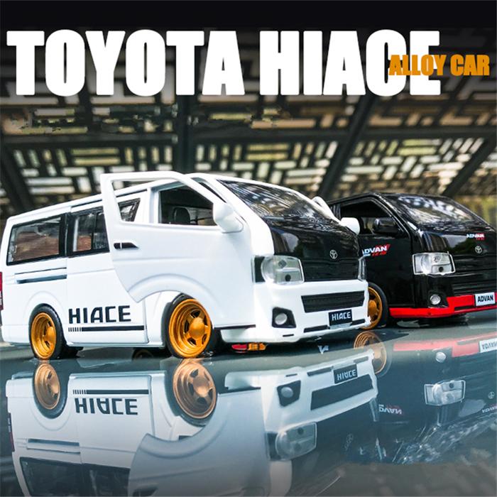 1:32 TOYOTA HIACE MPV Alloy Car Model Diecast Simulation Metal Toy