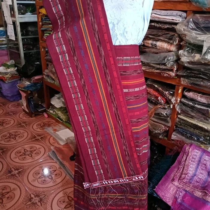 Sarung Selendang Ulos Harungguan Simarjukkit Simanrjungkit Jugia Songket Tenun Batak Kain Pasangan K