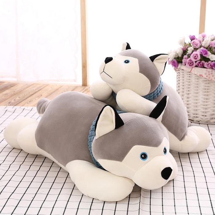Boneka Dog Anjing Husky Besar Sedang