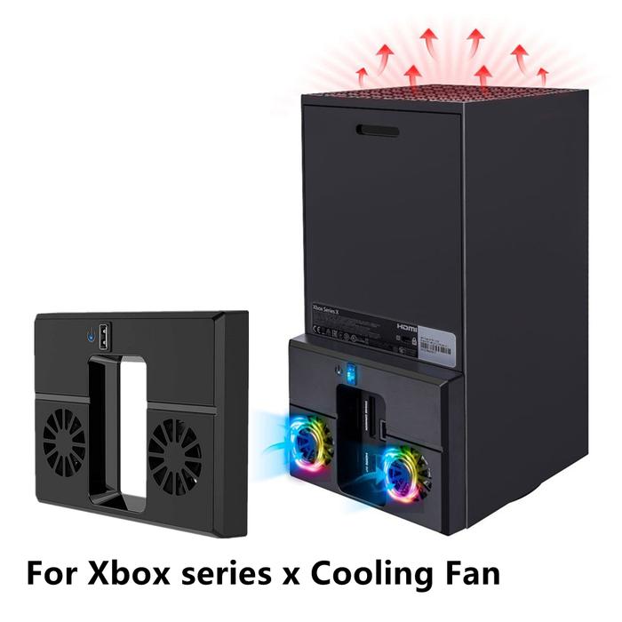 4000RPM 5V USB Interface Vertical Dual Cooling Fan Plug&Play External