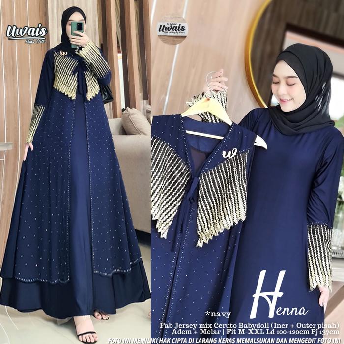 Dress turkey 0ri by uwais hijab clothing bahan ceruty premium