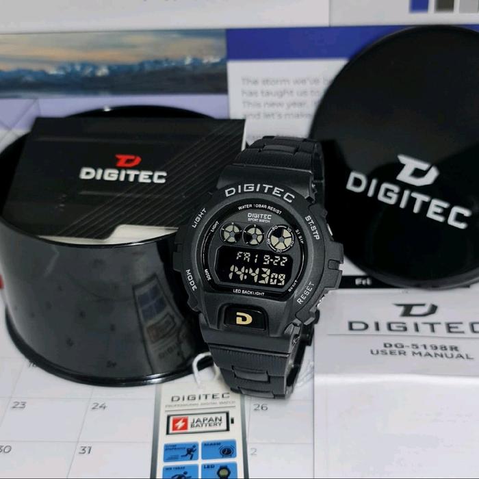 DIGITEC 5198 JAM TANGAN Pria DIGITEC 5198 R / DG5198R RESIN WATCH JAM TANGAN ORIGINAL Stainless