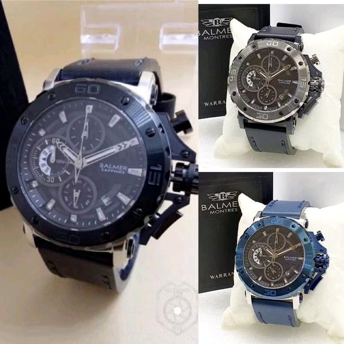 Jam Tangan Pria BALMER 7975 B7975 Kaca Sapphire Anti Gores l ORIGINAL Watches Kulit
