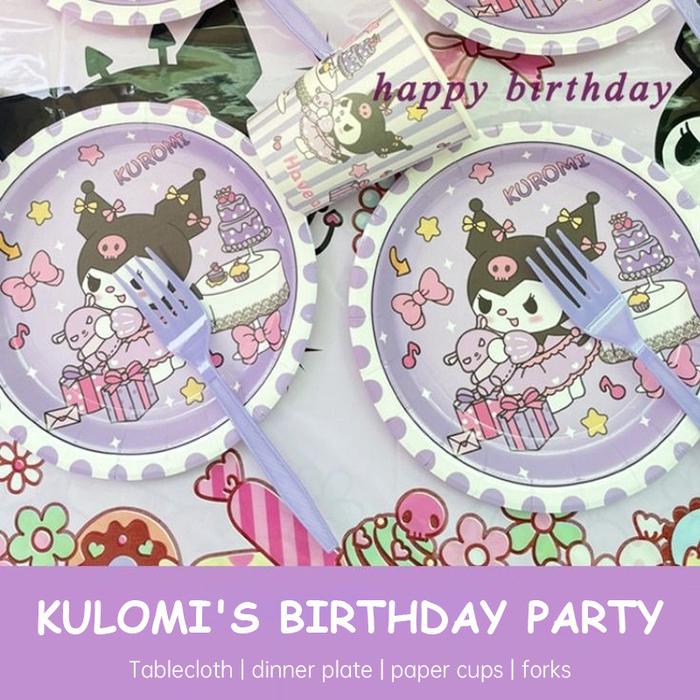 Sanrio Piring Kertas Pesta Ulang Tahun Tema / Piring Kertas Sekali Pakai Kue Ulang Tahun 10 Potong