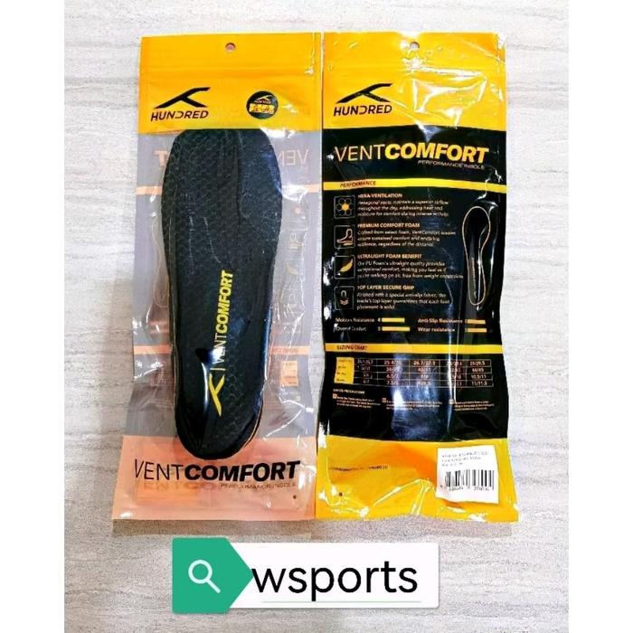 Insole Sepatu Badminton Hundred HNDRD Vent Comfort