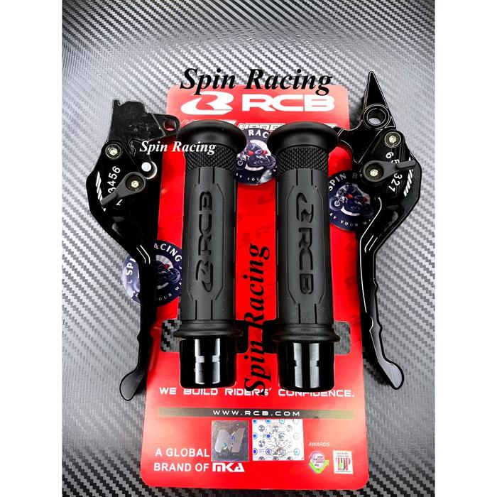 Handgrip RCB Original RCB HG77 + Jalu Stang BULAT model ARM AKN CNC + Handle Rem Stelan CNC Handgrip