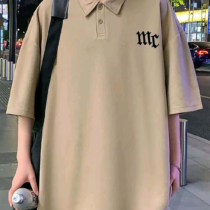KAOS POLO KOREAN MR BIG SIZE M L XL 2XL 3XL 4XL 5XL 6XL JUMBO KAOS DISTRO MURAH CREAM HITAM