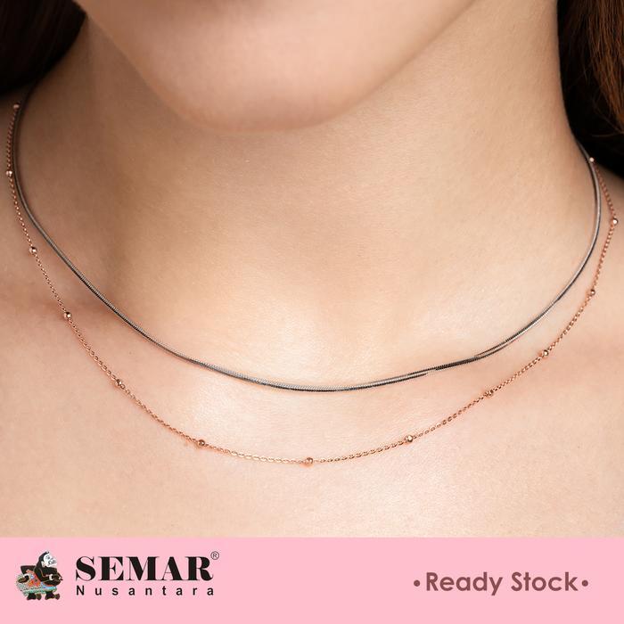 Kalung Emas Jedar Mrican Rose Gold 17K Semar Nusantara