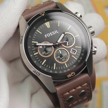 JAM TANGAN PRIA FOSSIL COACHMAN CHRONOGRAPH CH2891 ORIGINAL. JAM PRIA TALI KULIT