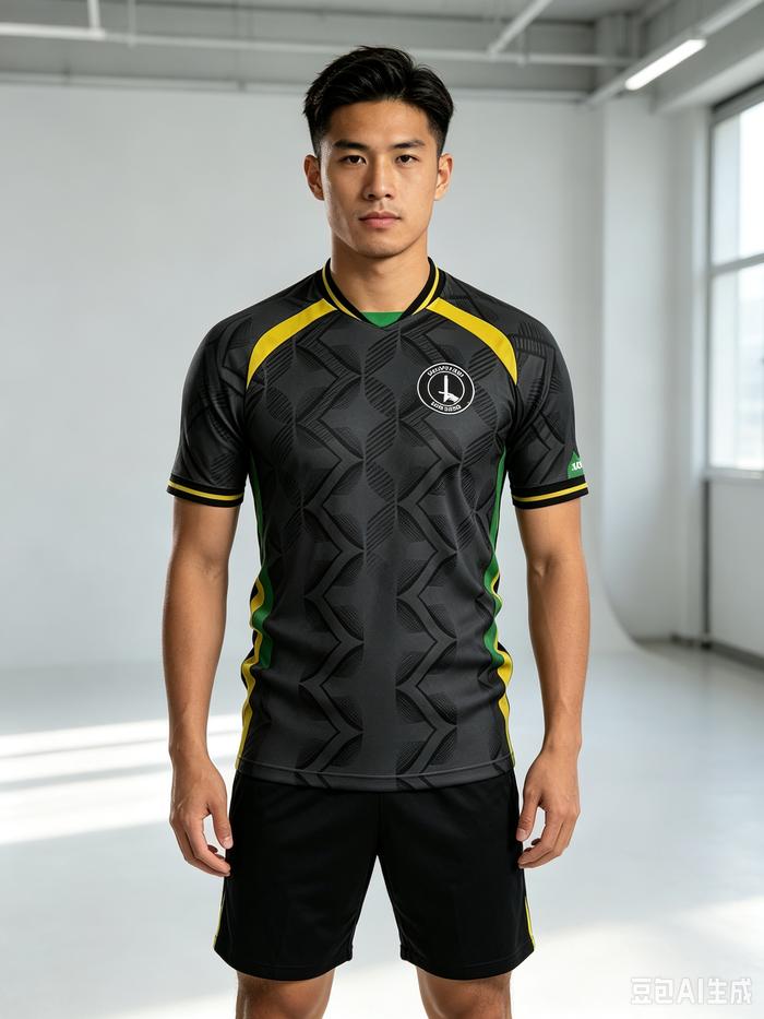 Jersey Olahraga Motif Geometris Keren  Baju Futsal Dryfit Cepat Kering Nyaman Dipakai