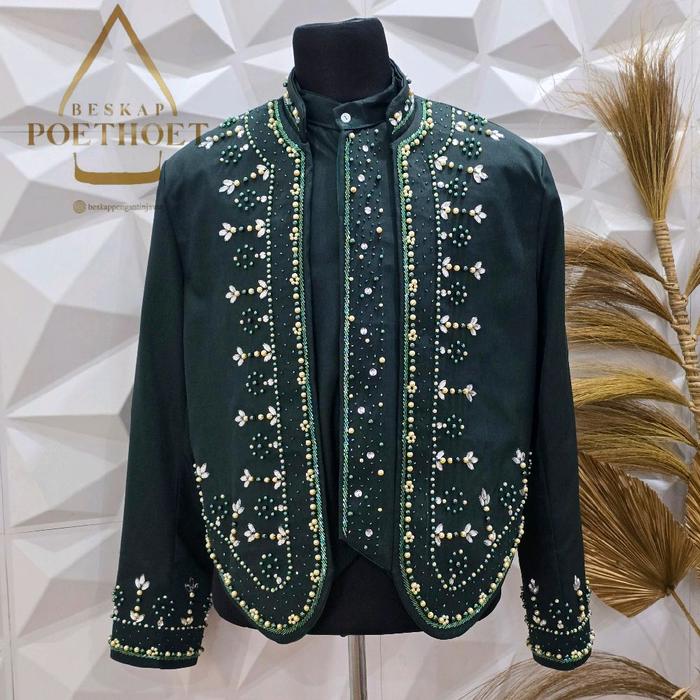 [ Free selop] beskap pengantin pria || beskap  || beskap resepsi || beskap jawa hijau emerald || bes