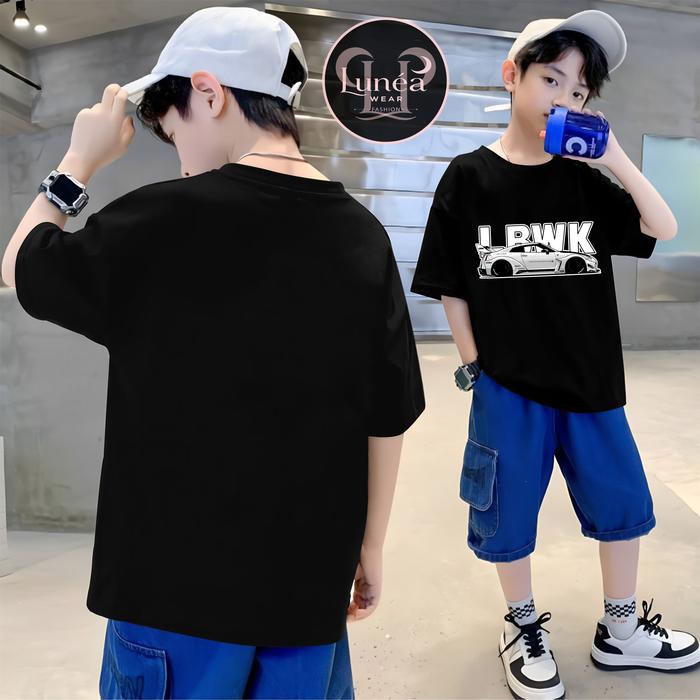 Kaos Anak Distro Premium LBWK NISSAN GTR R35 - Baju Hobi Otomotif Mobil Sport Racing Balap Unisex