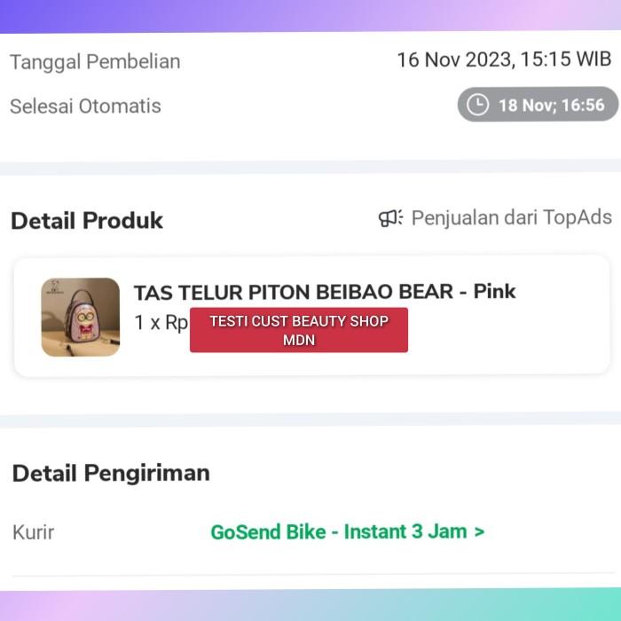 TAS TELUR PITON BEIBAO BEAR