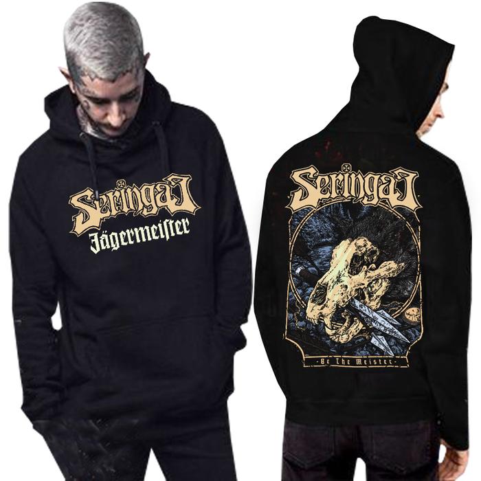 Sweater Band Seringai X Jagermeister Hoodie Jumper Bahan Cotton Fleece